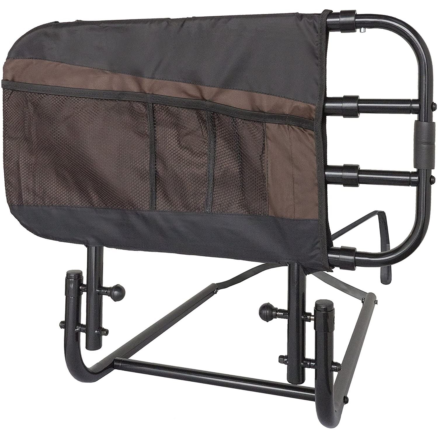 Adjustable Bed Rail with Pouch