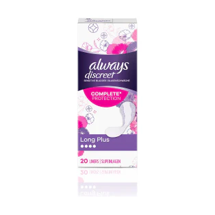 Always Discreet Liners Long Plus