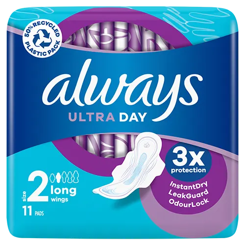 Always Ultra Long (Size 2) Sanitary Pads with Wings