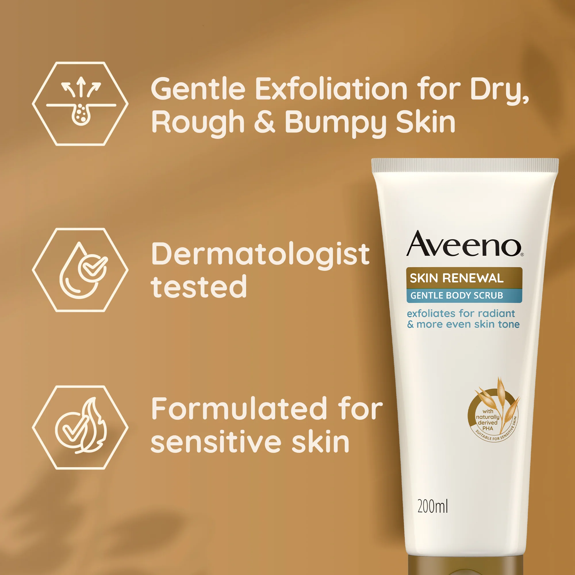 Aveeno Skin Renewal Gentle Body Scrub - Image 2