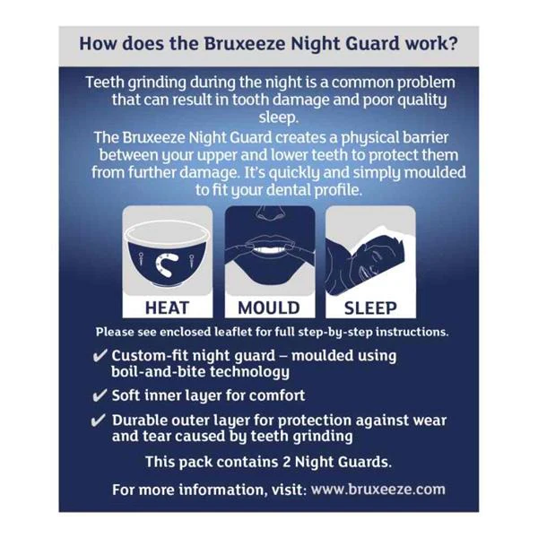 Bruxeeze Night Guard for Teeth Grinding (2 pack) - Image 2