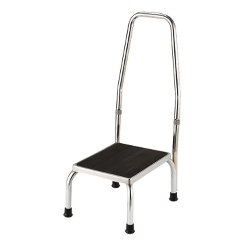 Chromed Steel Footstool