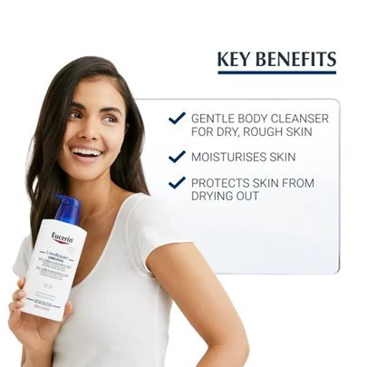 Eucerin UreaRepair Plus 5% Urea Replenishing Body Wash 400ml - Image 2