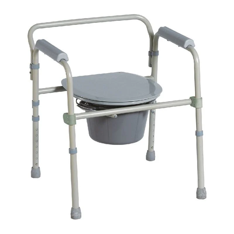 Folding Adjusting Fixed Commode