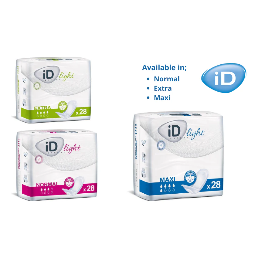 iD Expert Light Pads - for Light - Moderate Incontinence