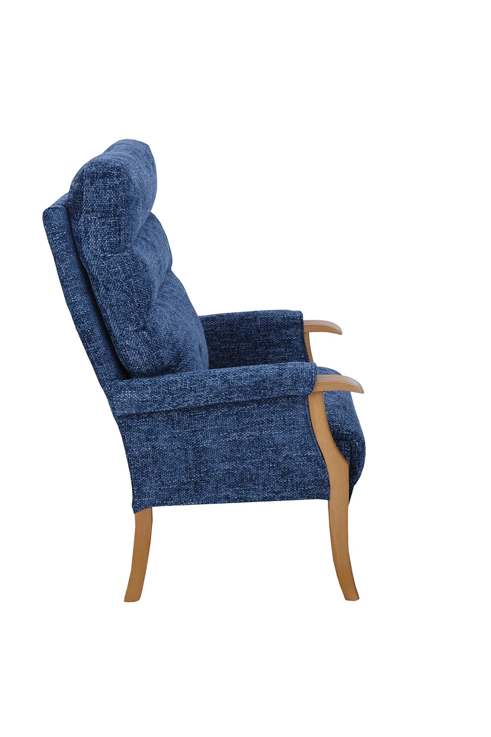 Orwell High-Backed Oak Fireside Chair - Image 5