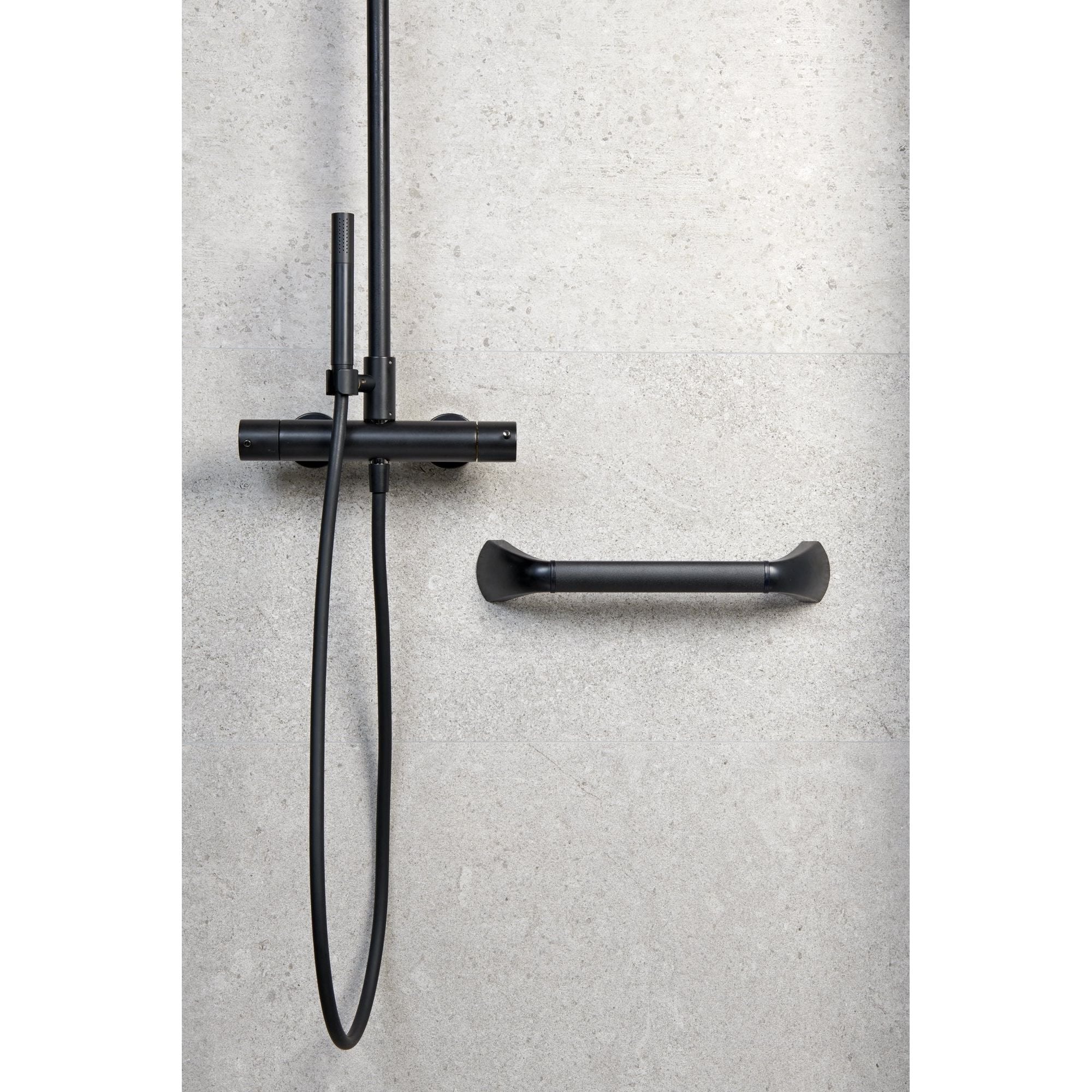 Stylish Black Aluminium Grab Bar - Image 2