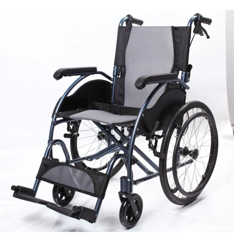 Self-propelled Light Folding Aluminium Transport Wheelchair