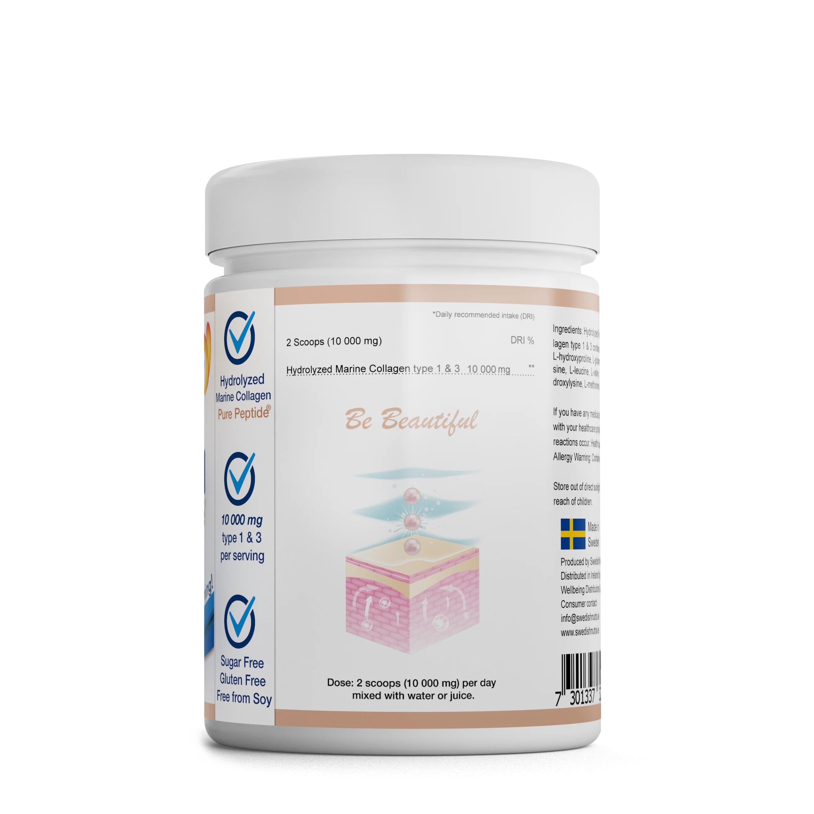 Swedish Nutra Marine Collagen Powder 300gm - Image 2