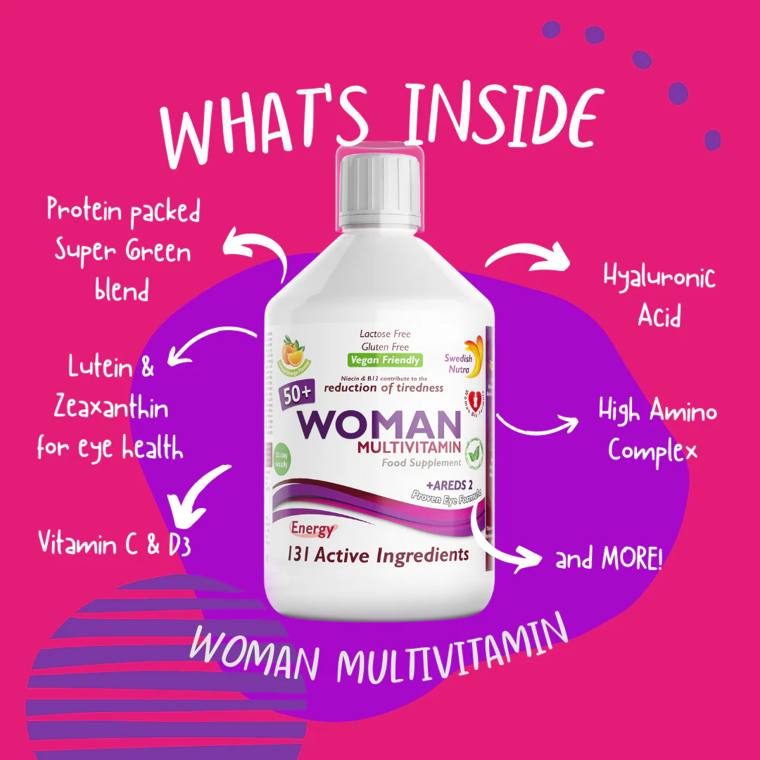 Swedish Nutra Woman Active 50+ Multivitamin - Image 2