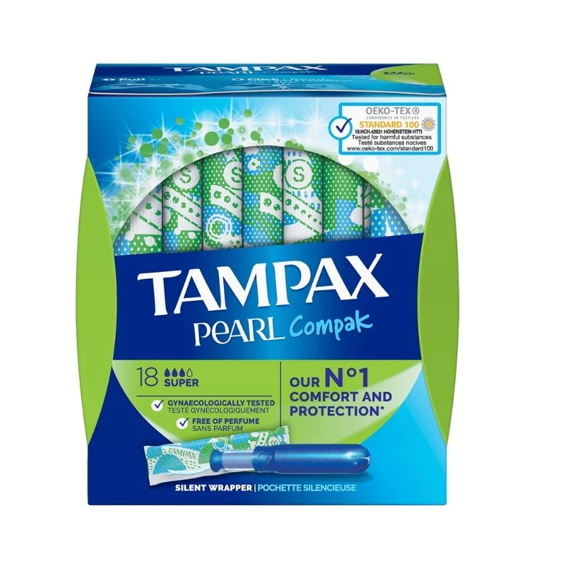 Tampax Pearl Compak Super 18 Pack