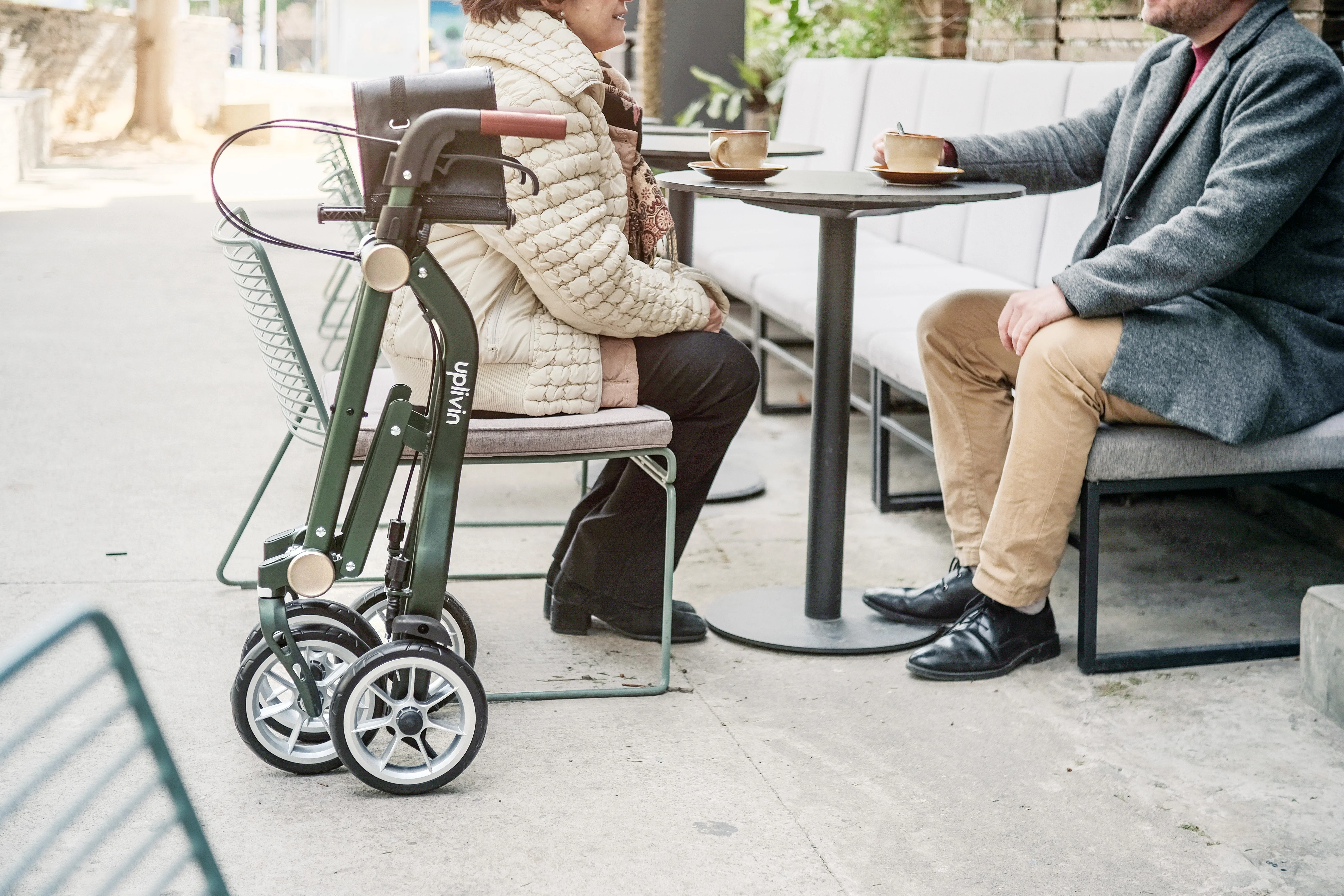 Trive Compact Folding 4-wheel Rollator - Image 3
