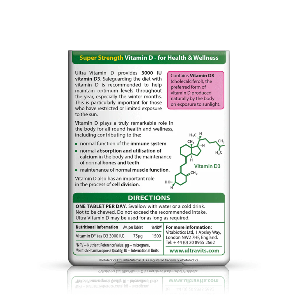 Vitabiotics Ultra Vitamin D 3000IU - Image 2