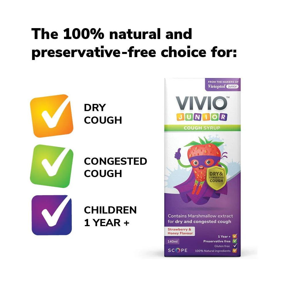 Vivio Junior Cough Syrup 140ml - Image 2