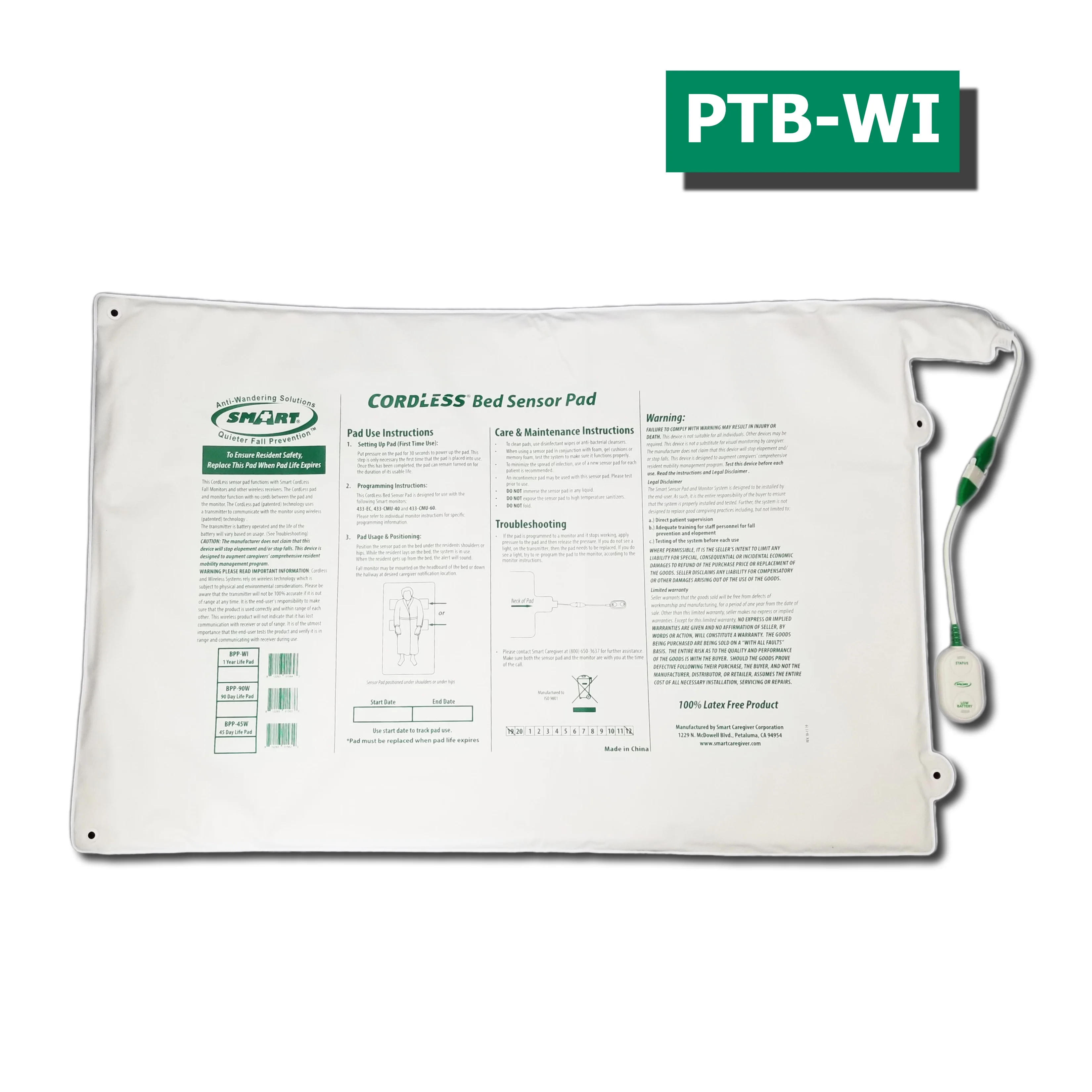 Wireless Bed Exit Alarm - Bed Sensor Pad & Transmitter (Package) - Image 4